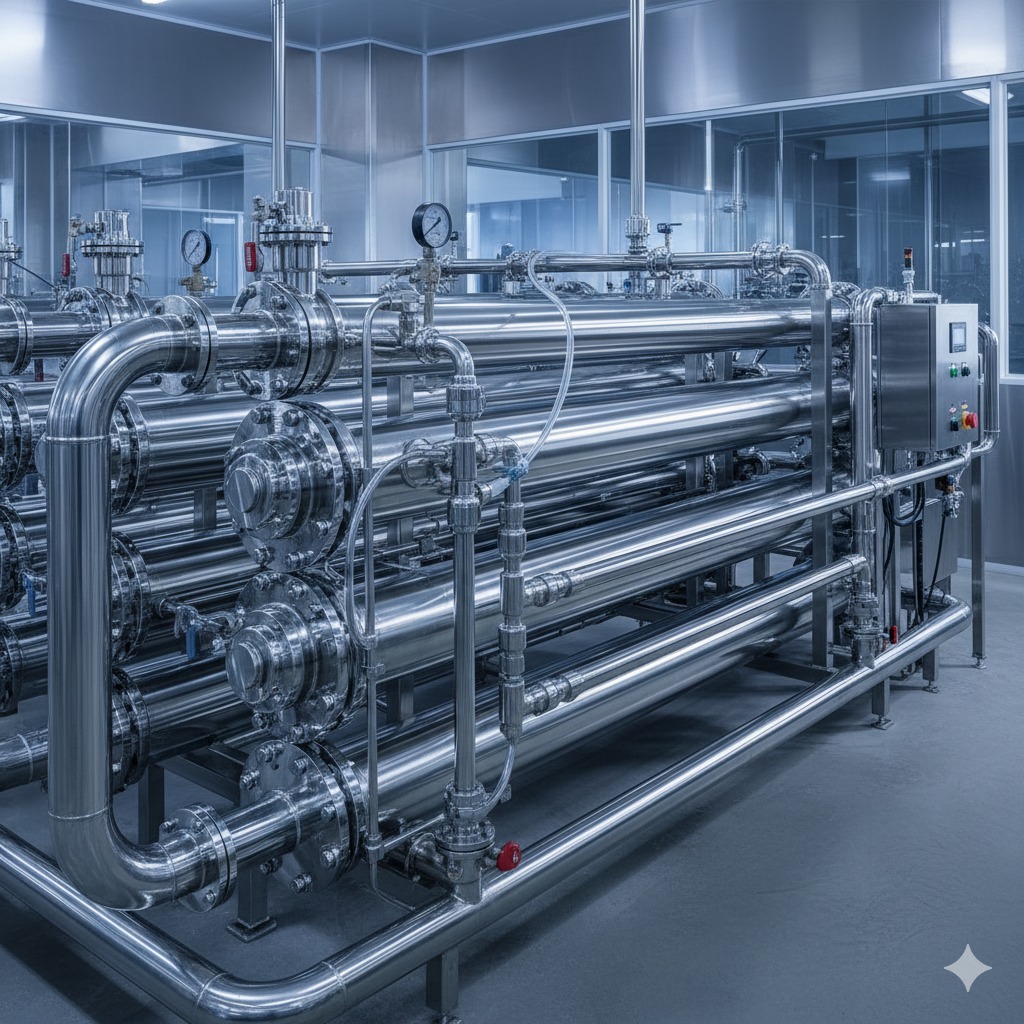 Engineering Team Installing Industrial RO Water Treatment System